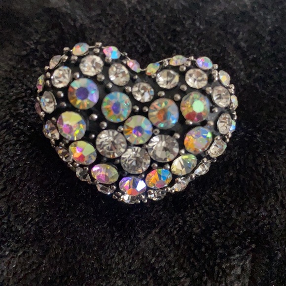 Rhinestone heart ring - Picture 4 of 4